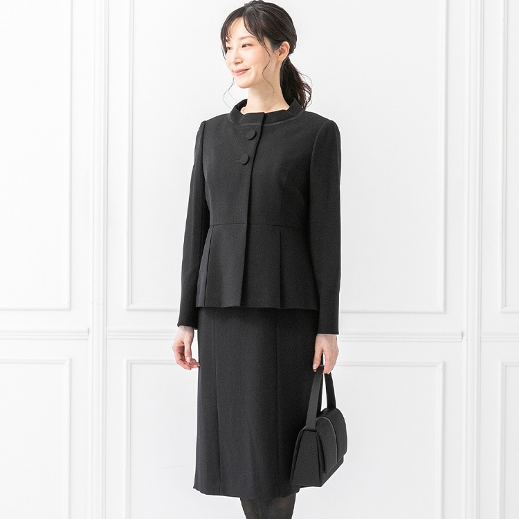 新品】HIROMI YOSHIDA☆9号喪服☆ブラックフォーマル☆前ファスナー