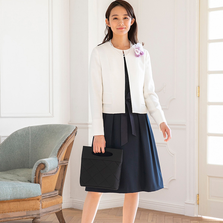 【formforma】セレモニーにおすすめ｜≪3点セット≫2ジャケット＋ワンピースセット