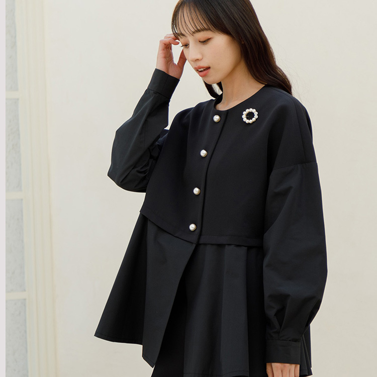 【formforma】単品 異素材ジャケット