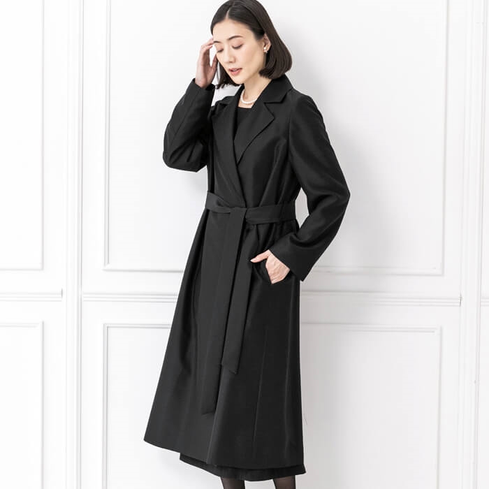 シャンタンのスプリングコート