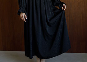 分量たっぷりなスカート