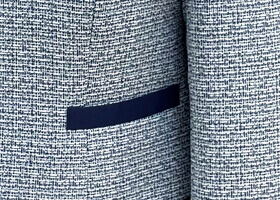 ネイビーのパイピング